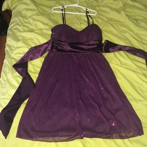 Purple prom dress